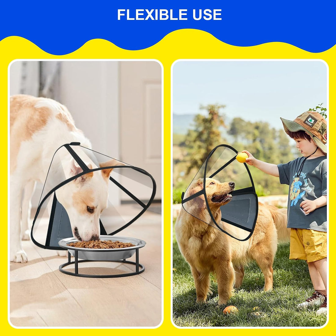 Soft Dog Cone Collar to Stop Licking for Post-Surgery Recovery