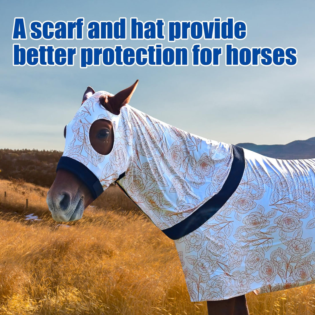 Comfortable Stretch Spandex Full-Body Horse Sheet, White, Size L