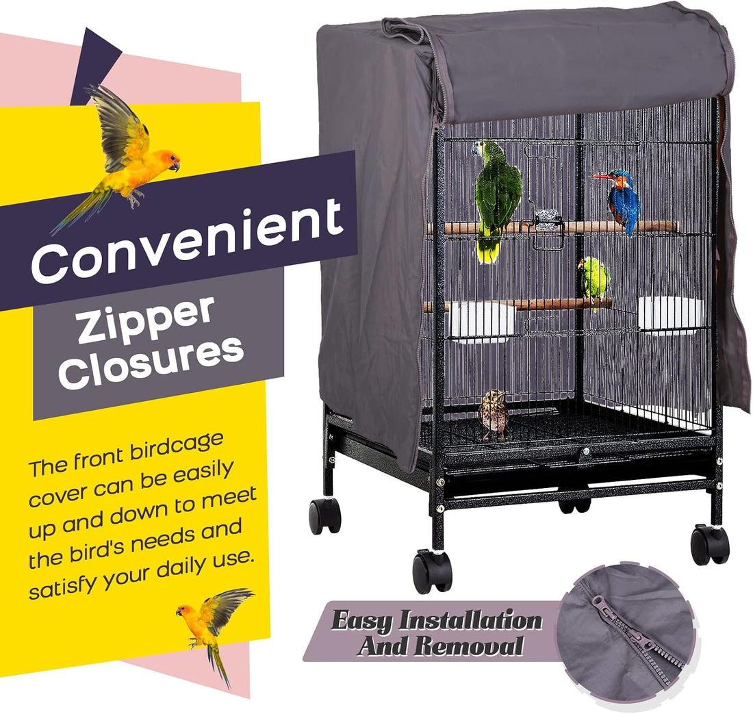QBLEEV Bird Cage Covers, Breathable Blackout Birdcage Covers for Night