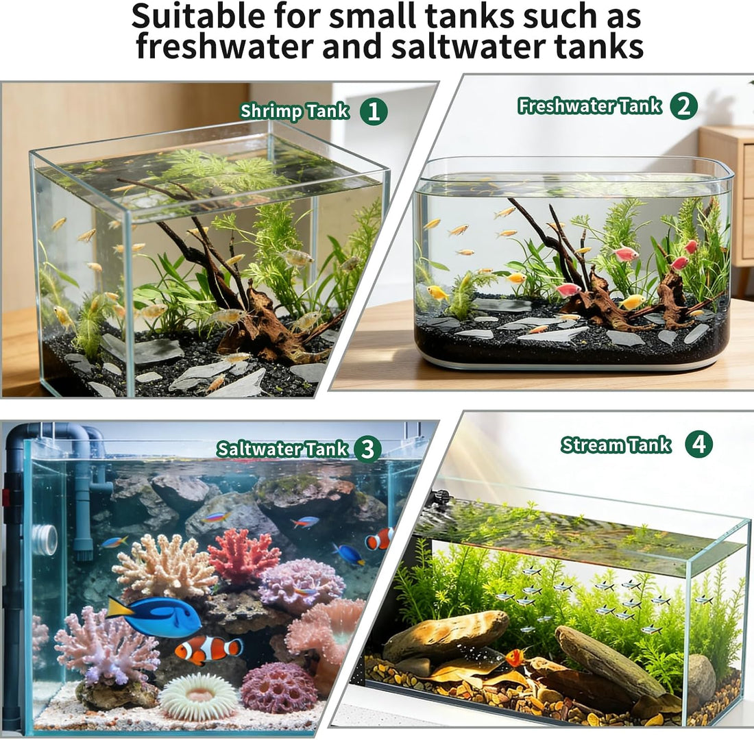 boxtech Aquarium Algae Scraper with Dual Head Design for Small Tanks
