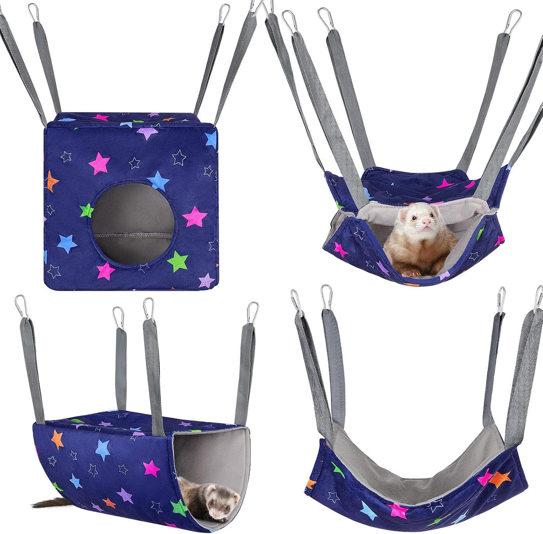 Glittme 4 Pack Cozy Ferret Hammock
