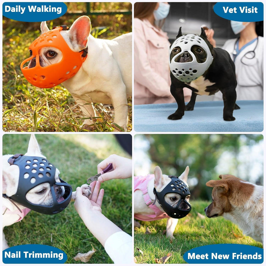BARKLESS French Bulldog Muzzle