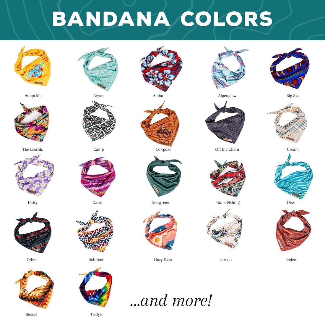 Wilderdog Dog Bandana with Lightweight Quick Drying Poly-Blend Mesh