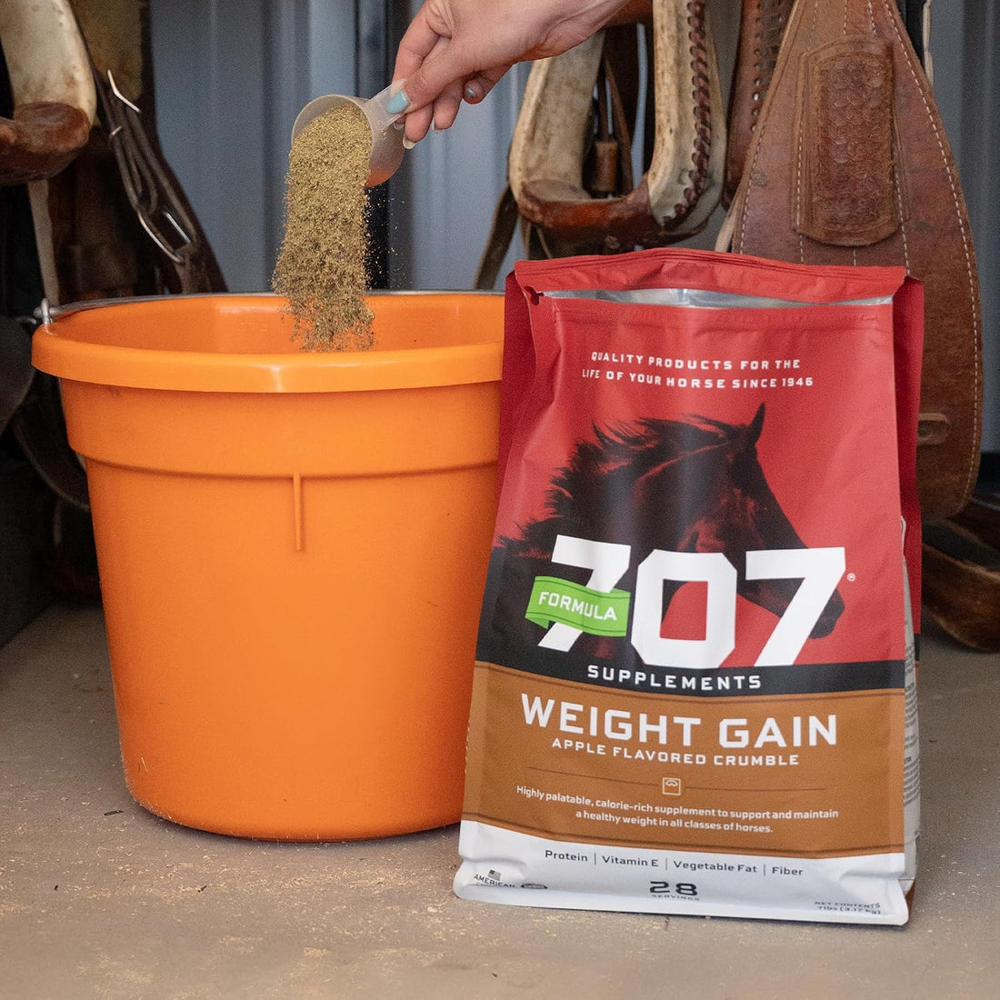 Formula 707 Weight Gain Crumble for Horses, 7 lb