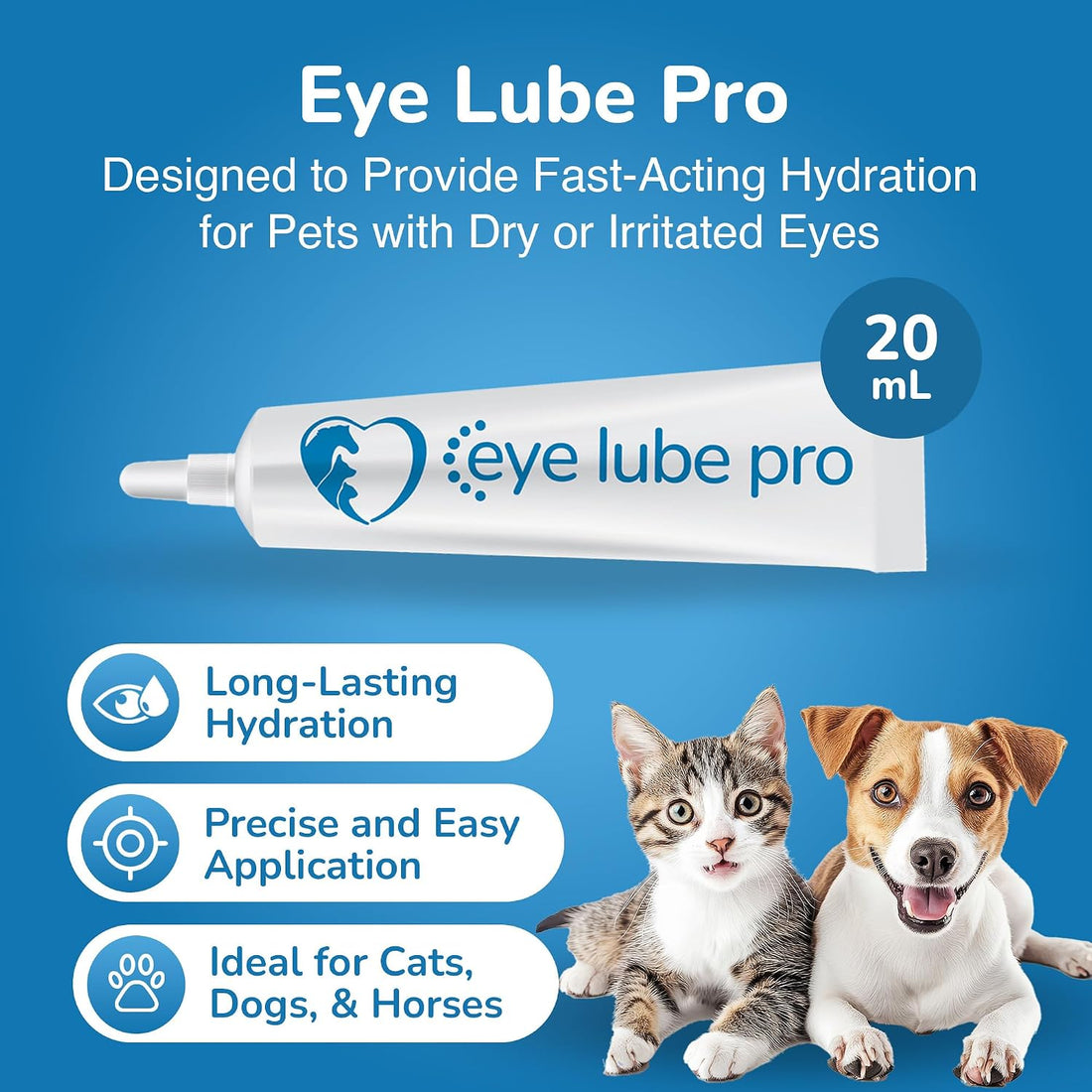 Sentrx - Eye Lube Pro Eye Drops for Dogs, Cats, and Horses