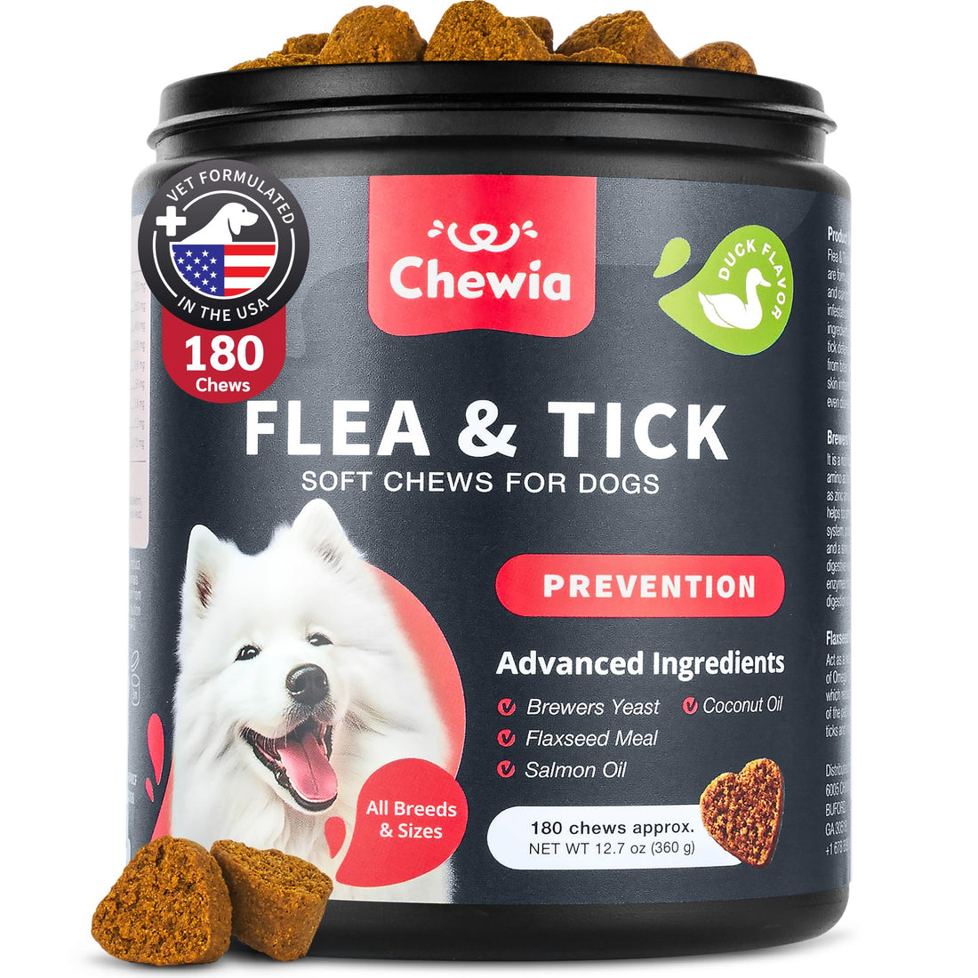 Dog Flea and Tick Treatment Chews - Flea and Tick Prevention for Dogs