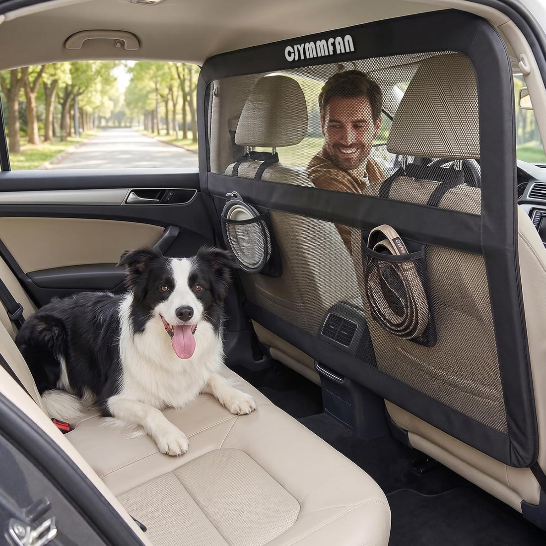 Dog Barrier for Car Back Seat & Cargo Area with Wider Coverage
