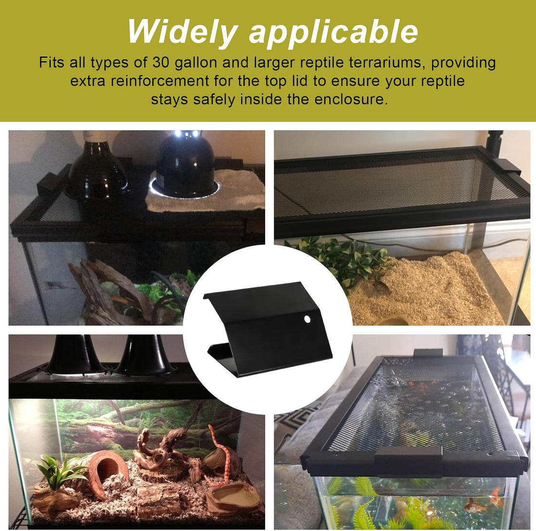 Reptile Terrarium Covers Heavy Duty Screen Clips for 30 Gallon
