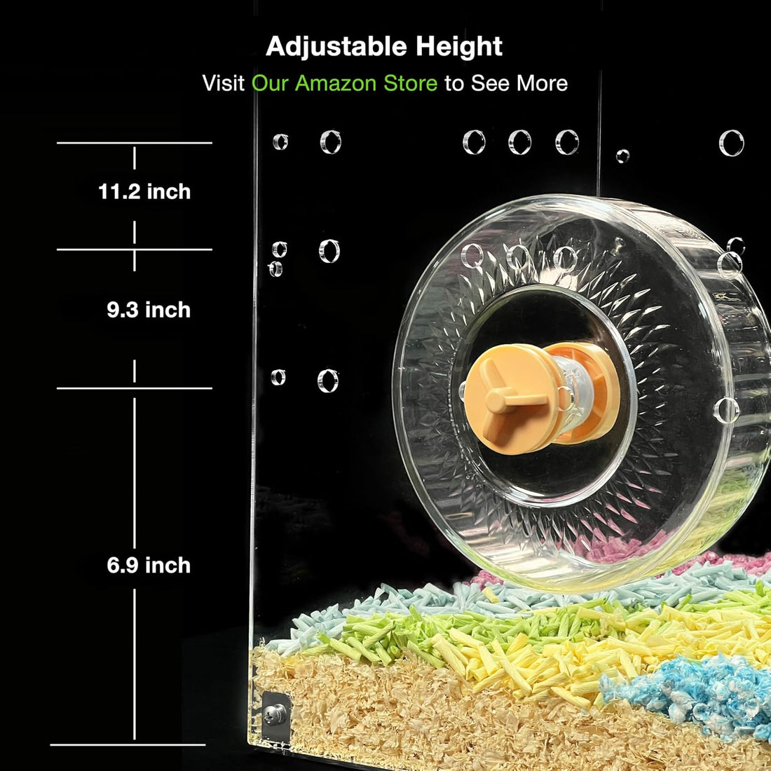 GuineaLoft™ Silent Hamster Wheel - 7.1" for Hamsters
