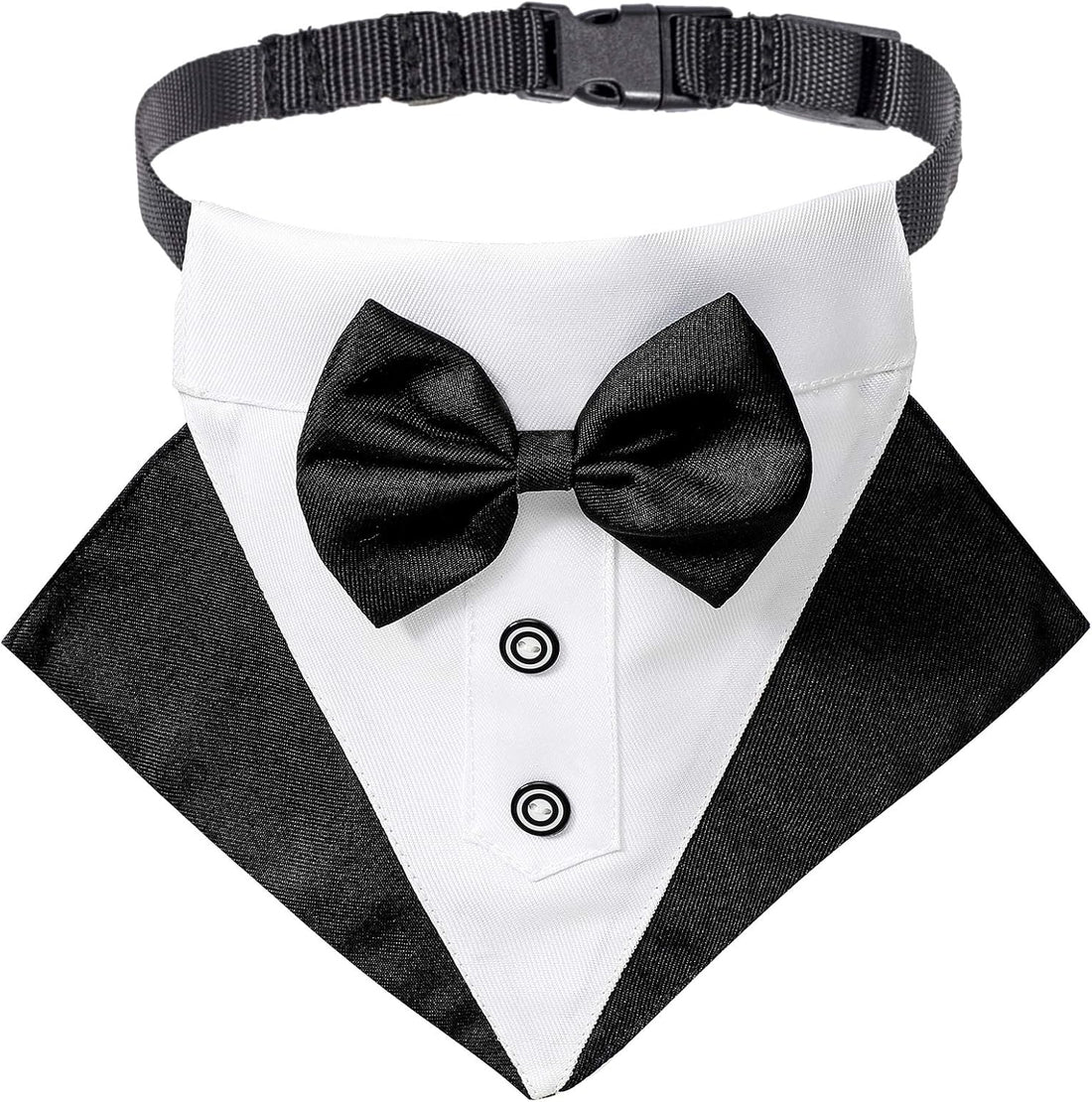 ADOGGYGO Dog Tuxedo Collar, Wedding Dog Bow Tie
