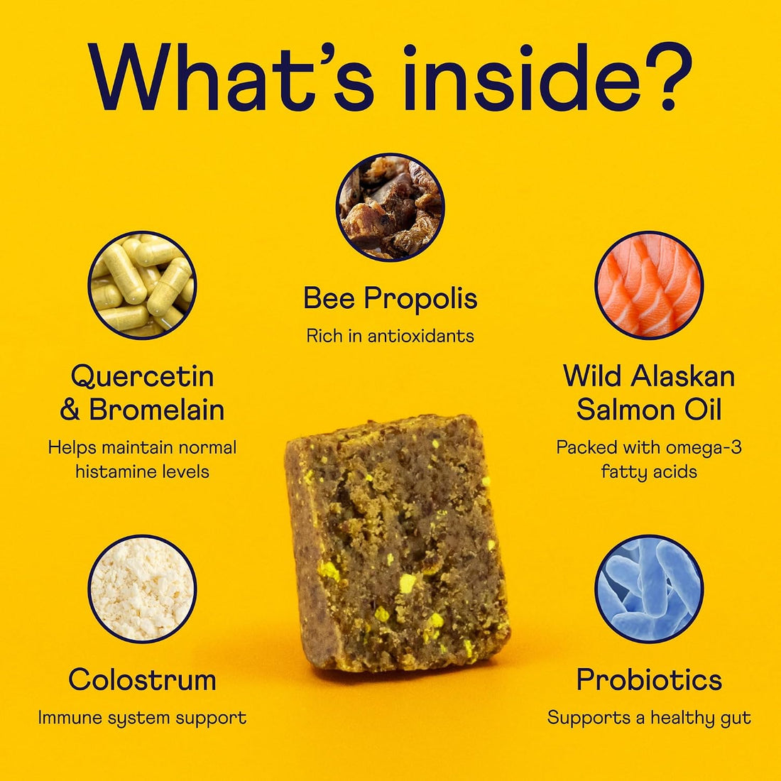 Finn Allergy & Itch Soft Chews for Dogs - Colostrum & Bee Propolis