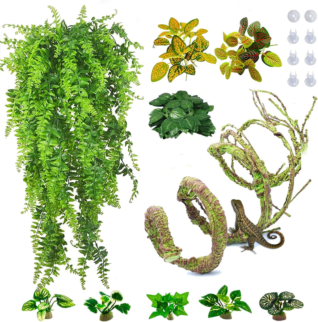 PINVNBY 10 PCS Reptile Plants Vine