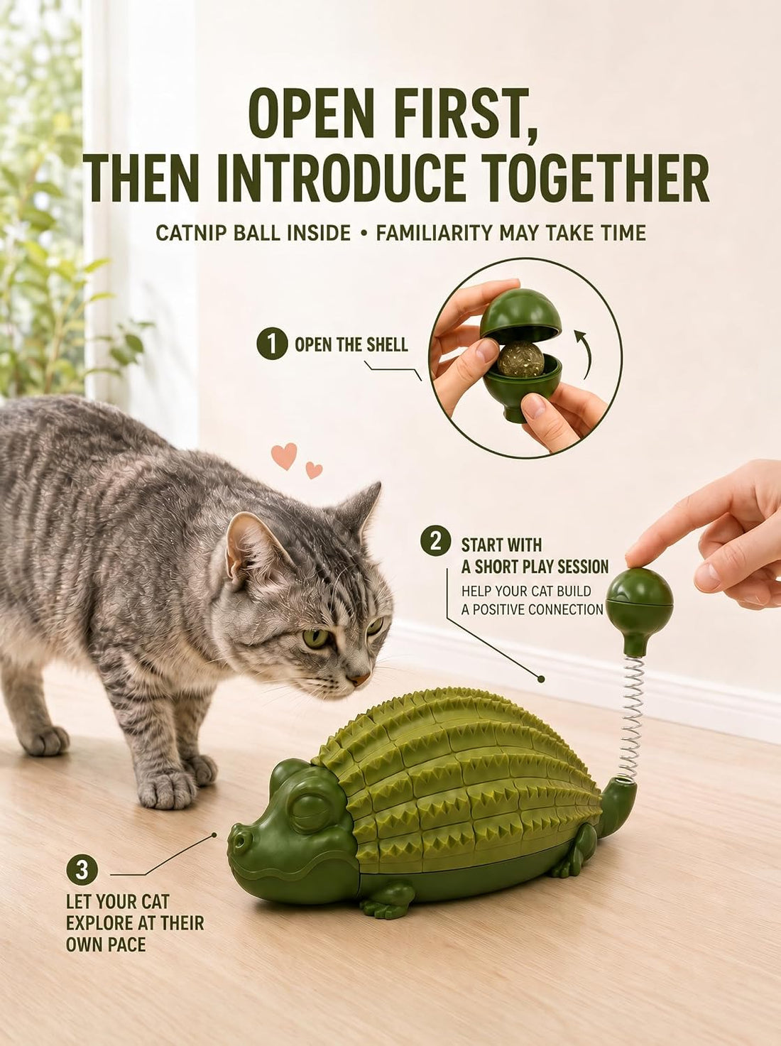 Interactive Cat Self Groomer