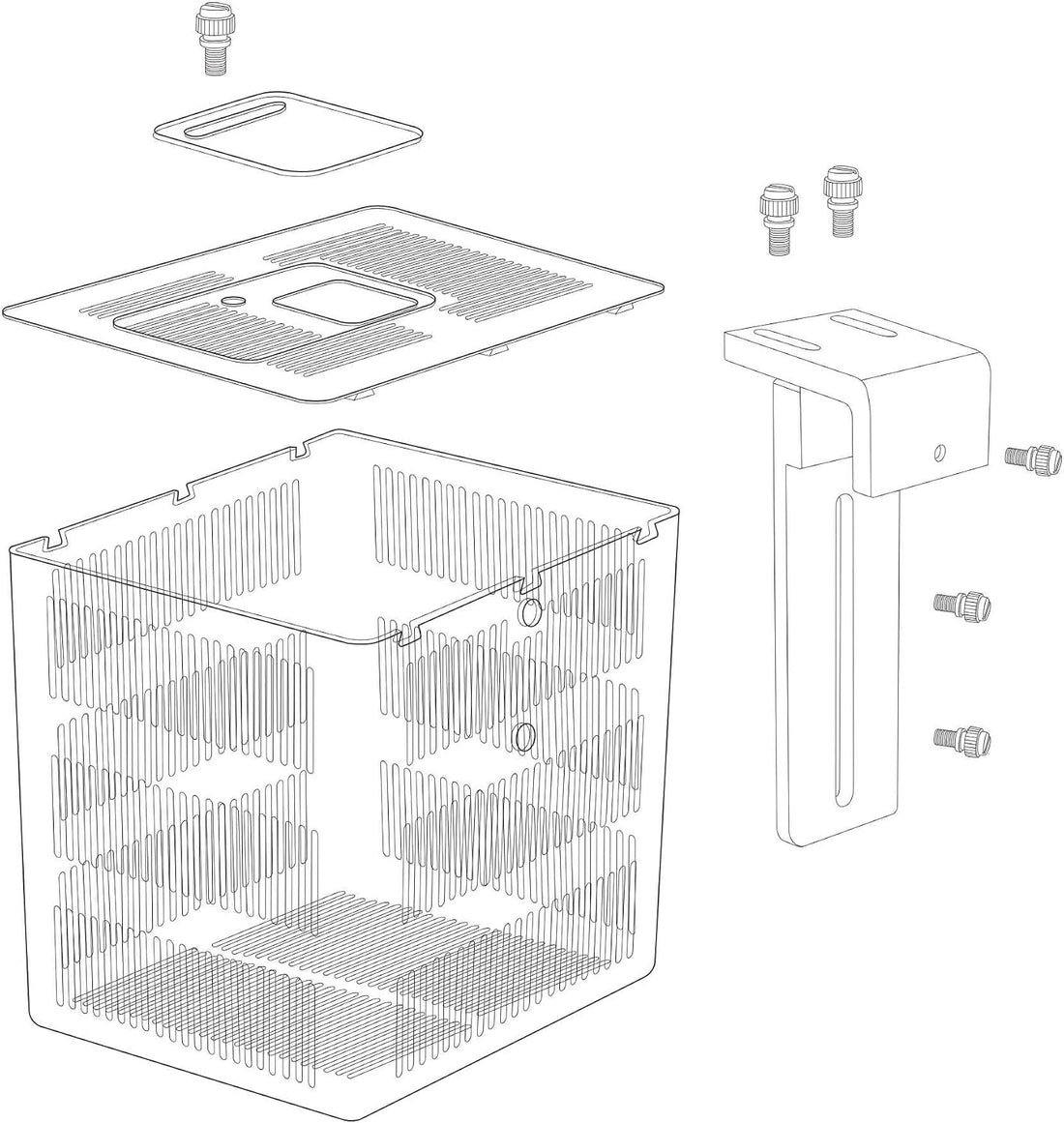 Aquarium Isolation Box, Fish Breeding Quarantine Box with Adjustable