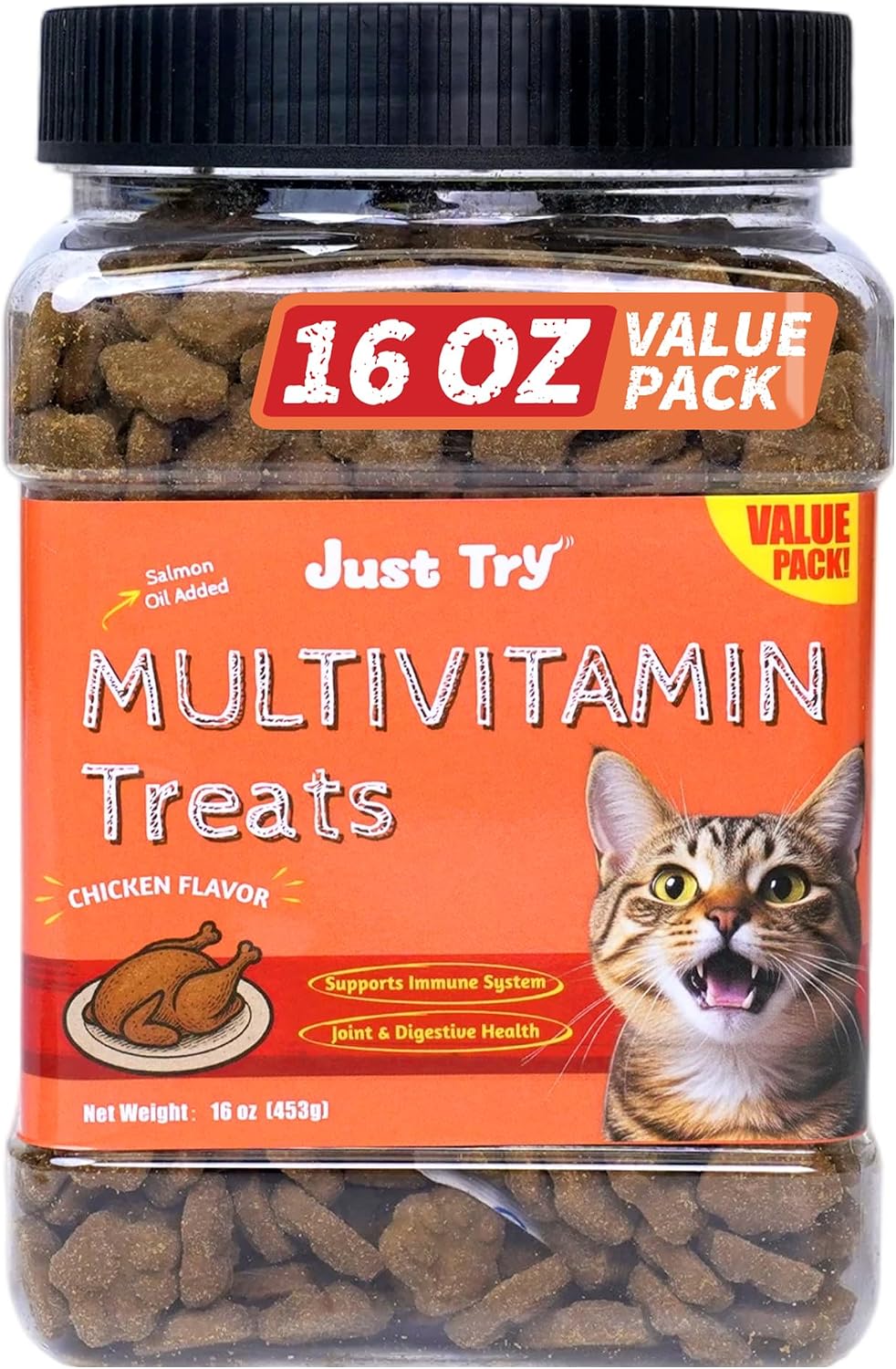 Just Try Urinary Cat Treats, Cranberry & D Mannose Formula Tract Bites