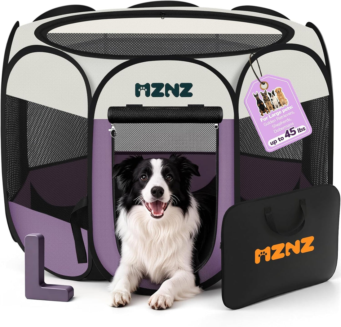 Dog Playpen, Portable Cat Playpen Crate Indoor for Dogs Cats Rabbits