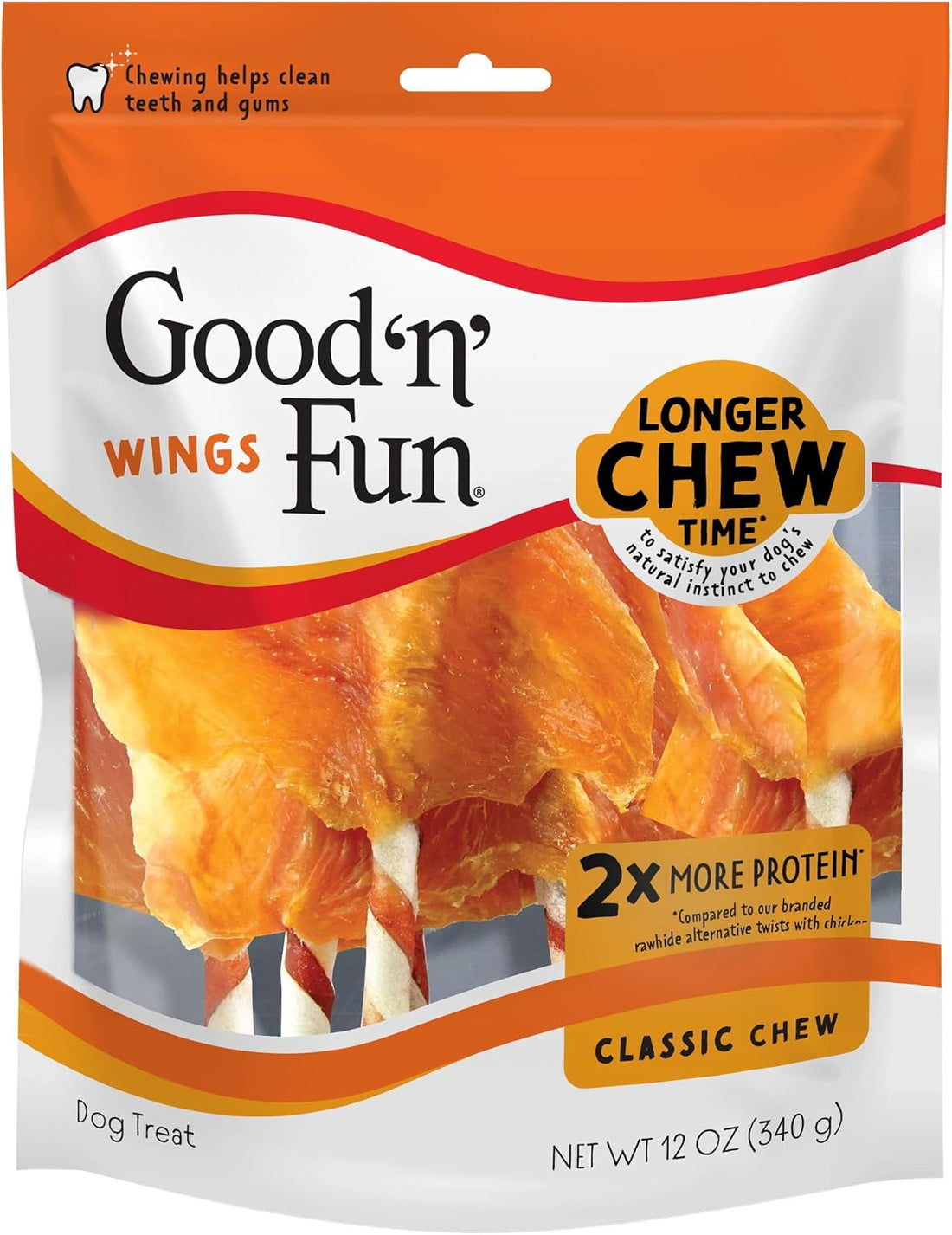 Good 'n' Fun Wings Long-Lasting Dog Treat, With Real Proteins