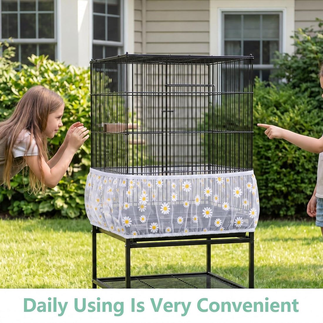 2pcs Bird Cage Net, Bird Cage Netting Seed Catcher
