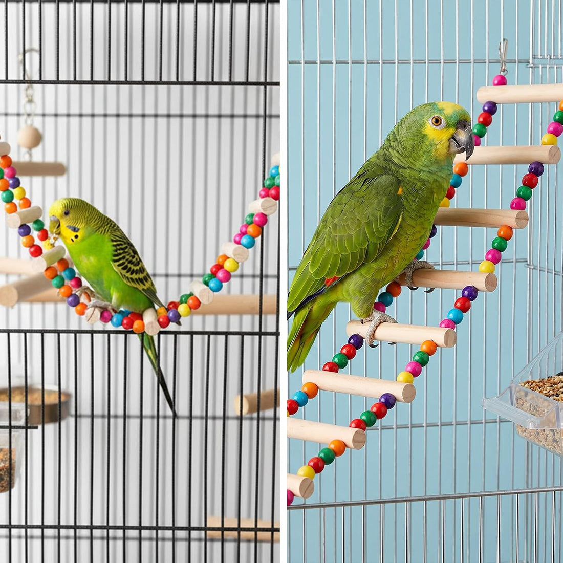 Bird Cage Ladder 17.7 x 3.93 in Climbing & Swing Toys Parakeets Cage