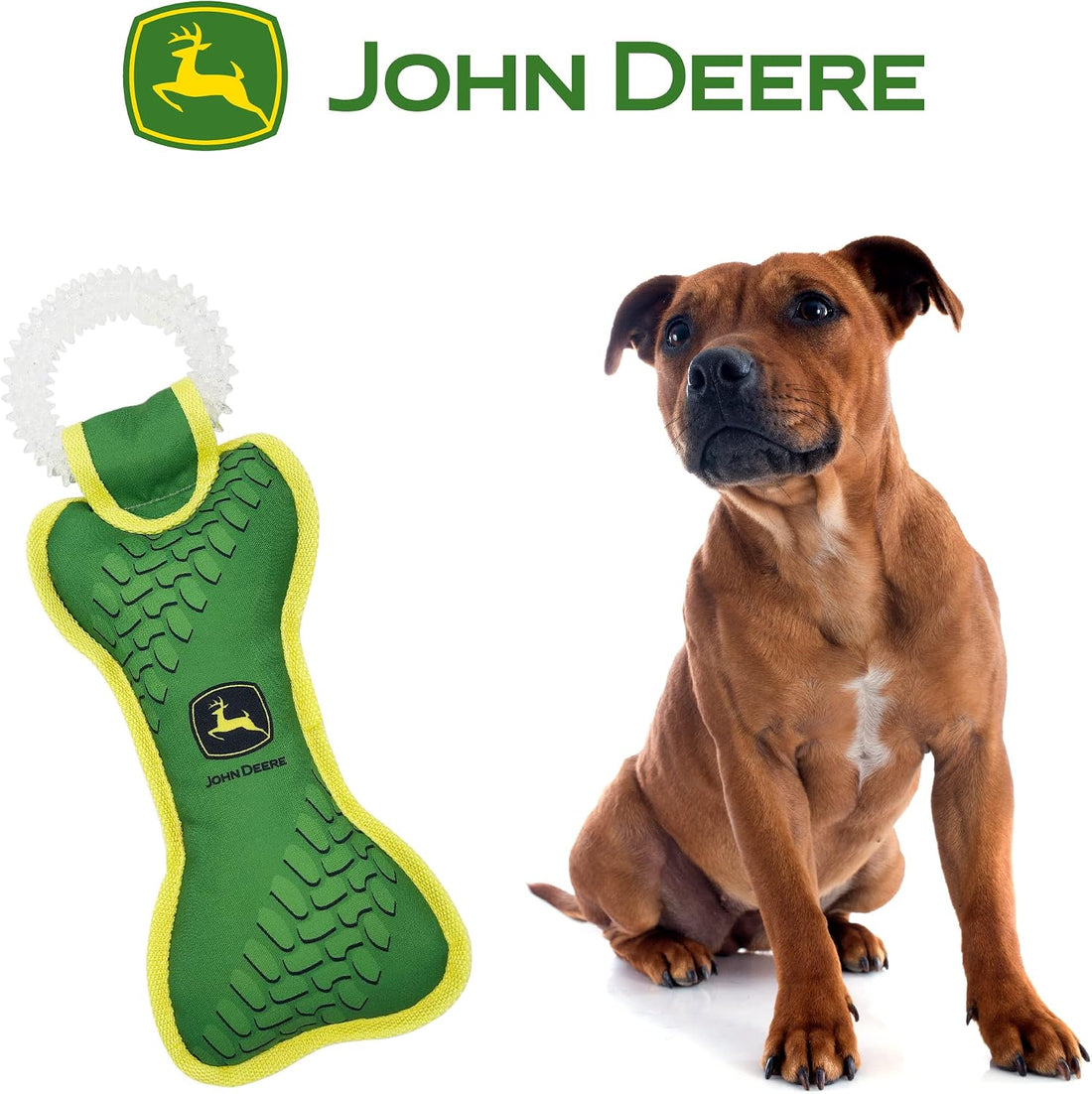JohnDeere Goat Plush Toy for Dogs and Cats with Squeaker
