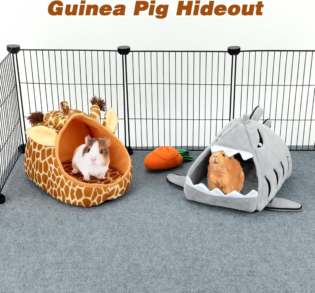 YUEPET Guinea Pig Bed 2 Pack, Warm Guinea Pig Hideouts