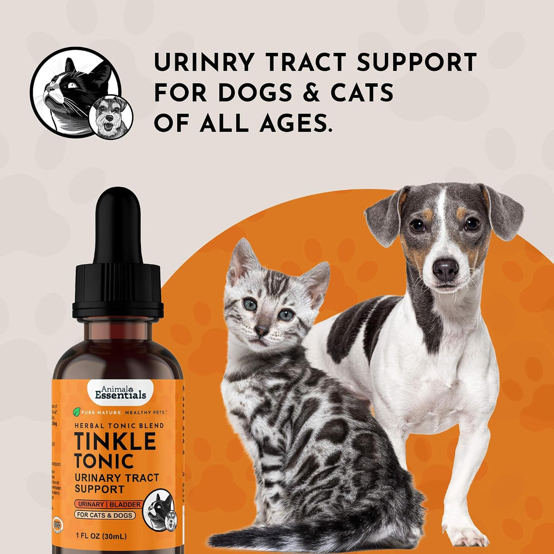 Animal Essentials Tinkle Tonic - Dog & Cat Urinary Tract Support