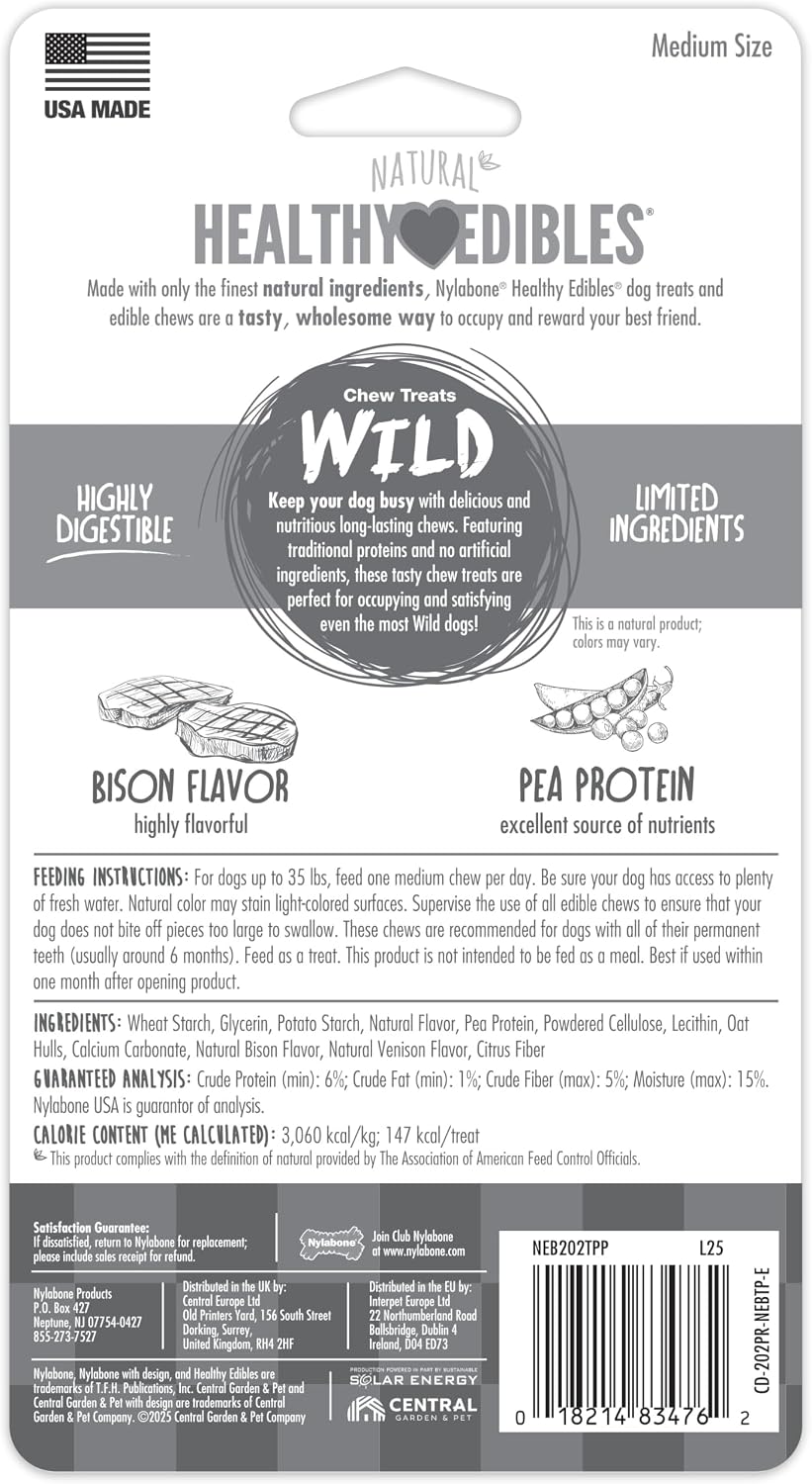 Nylabone Healthy Edibles WILD Natural Dog Chews