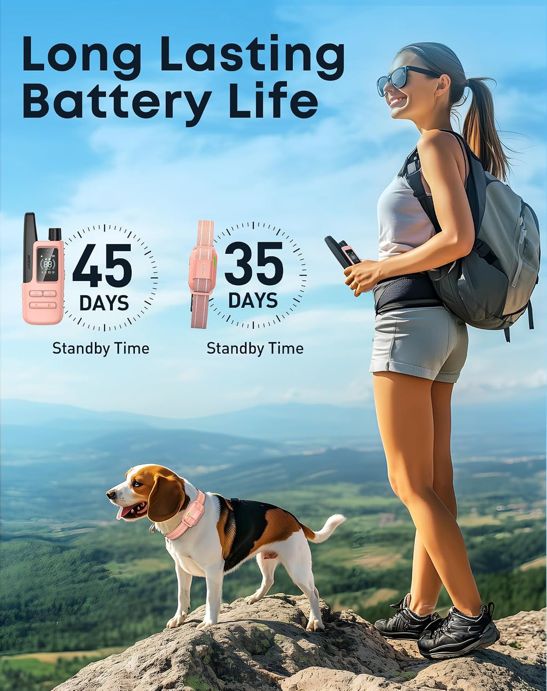 Dog Shock Collar with Remote, 4200FT Range, Fits 5-120 lbs Dogs