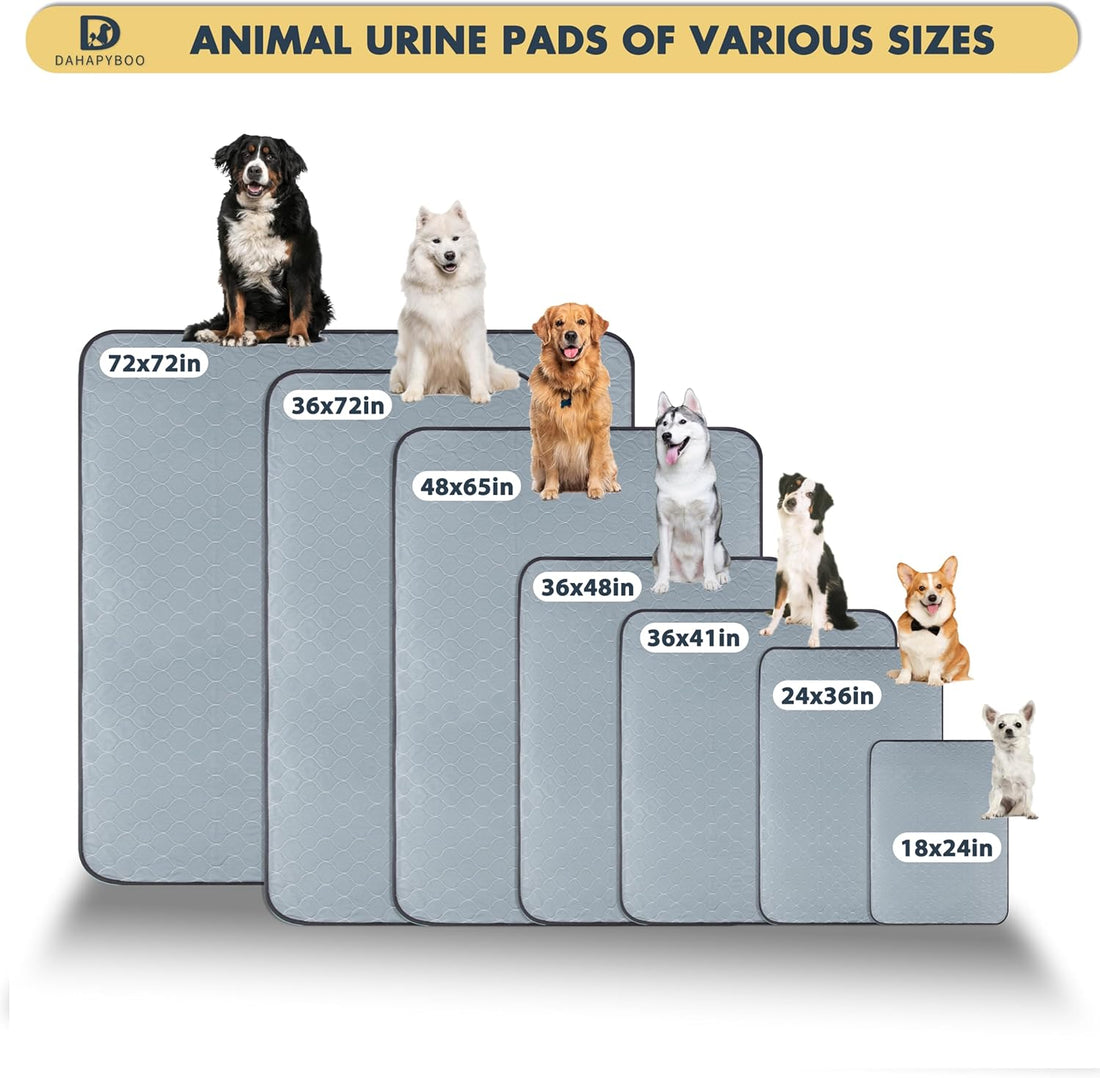 DAHAPYBOO Extra Large Washable Pee Pads for Dogs 36x72,4 Pack