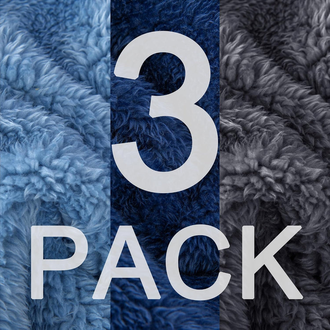 Dog Sweater, 3 Pack Warm Plush Fleece Dog Sweaters for Small Dogs