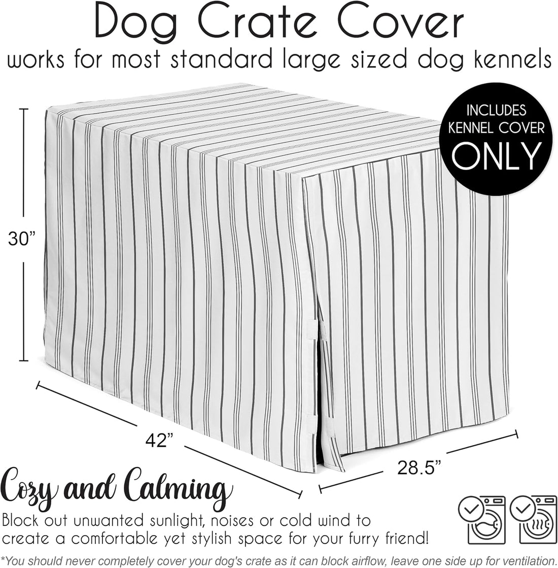 Sweet Jojo Designs 42in. Medium/Large Dog Crate Cover Pet Cage