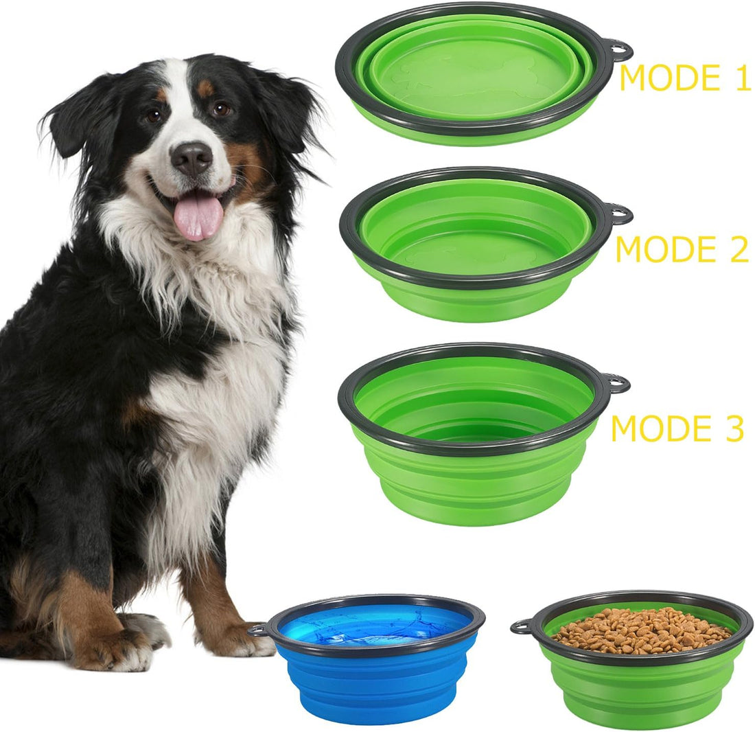 Comsun 2-Pack Extra Large Size Collapsible Dog Bowl