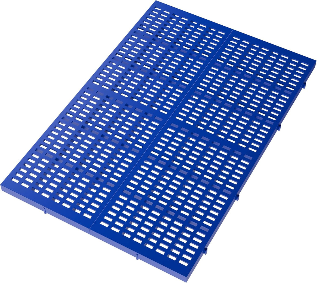Dog Crate Floor Fence, Blue, 37in