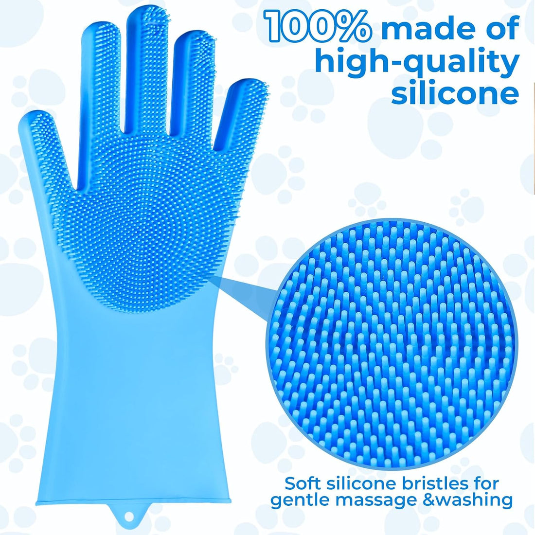 3PCS Dog Bath Supplies,Dog Bath Brush | Dog Washing Gloves