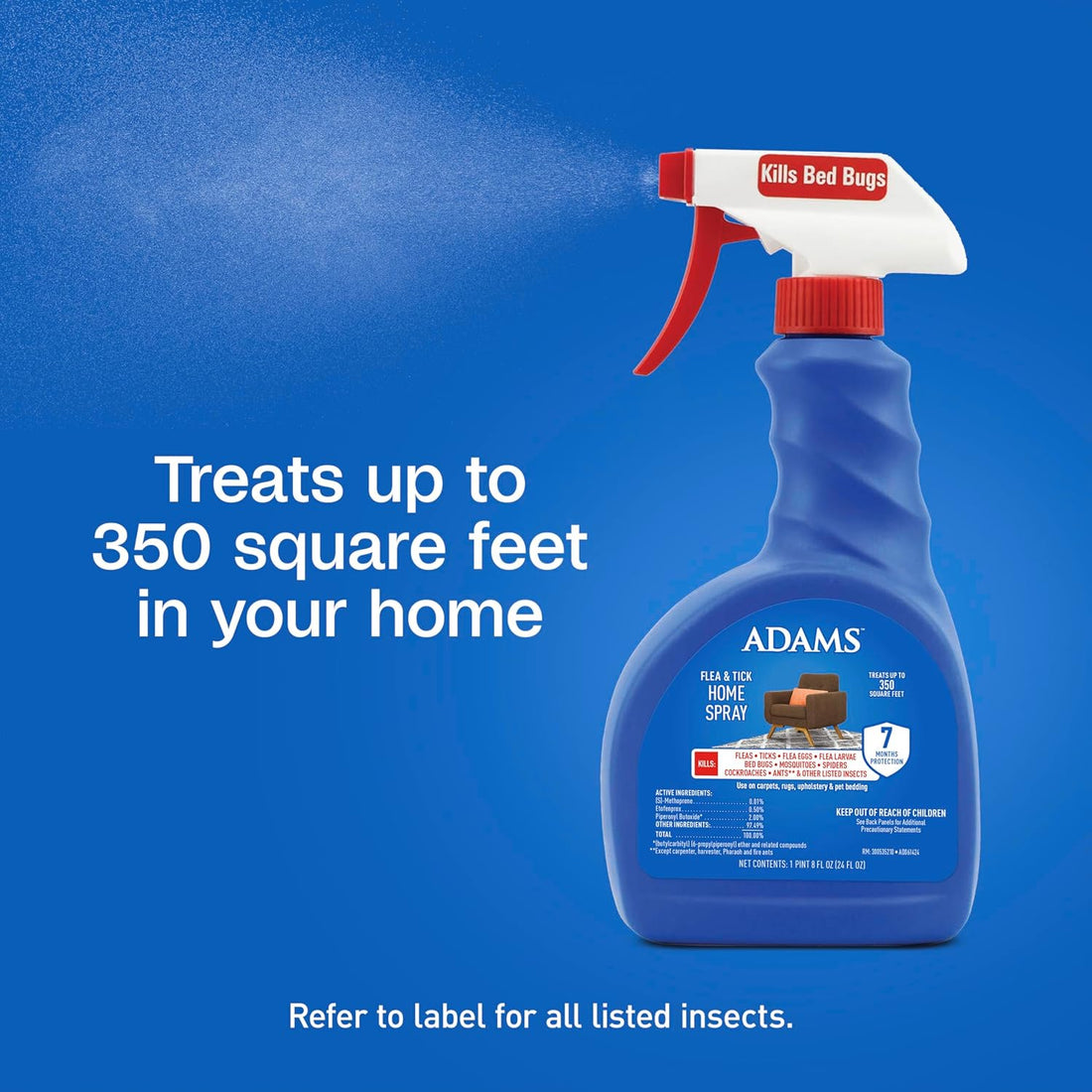 ADAMS Flea & Tick Home Spray for Indoor House Treatment