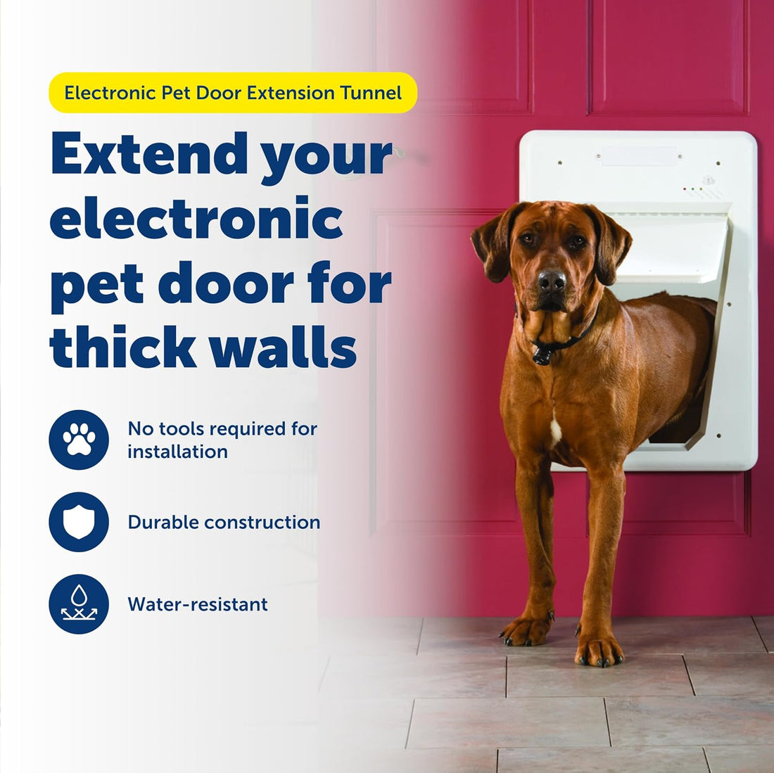 PetSafe Wall Tunnel Extension for SmartDoor Kit, Extends 2.75 in