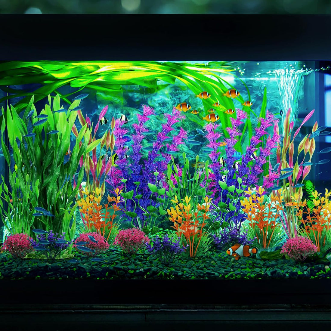 QUOZUO Fish Tank Decorations Plants