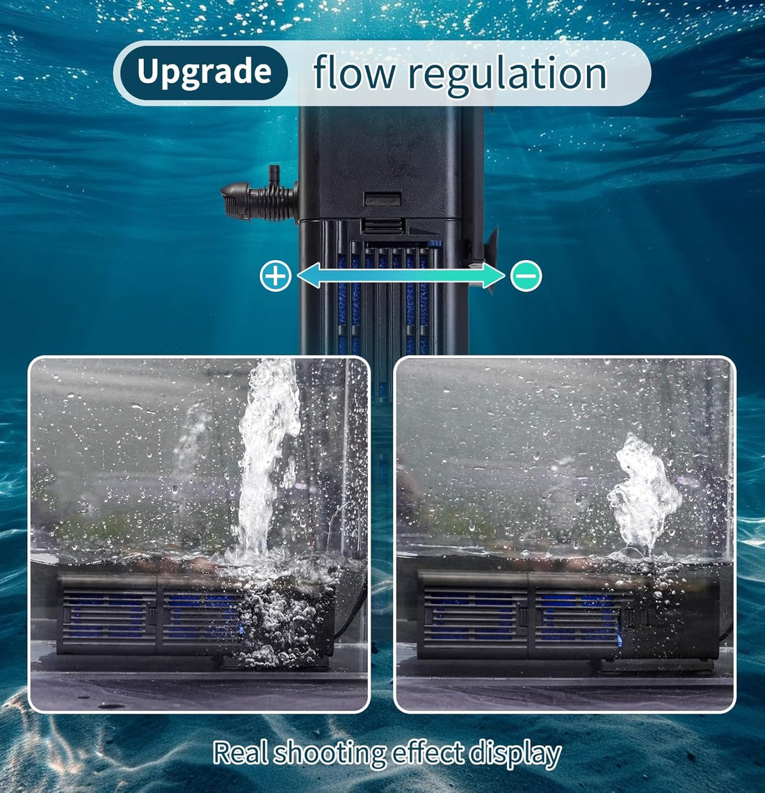 TARARIUM Aquarium Filter for Fish Tank, 4-in-1, Medium fit 20-75gal