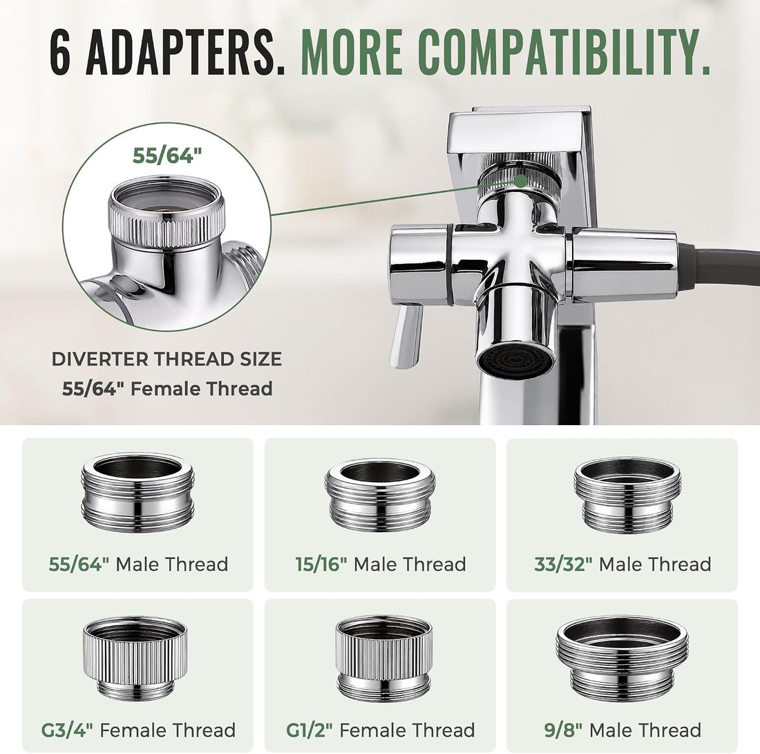 3-Mode Sink Faucet Sprayer Attachment with ON/OFF Switch