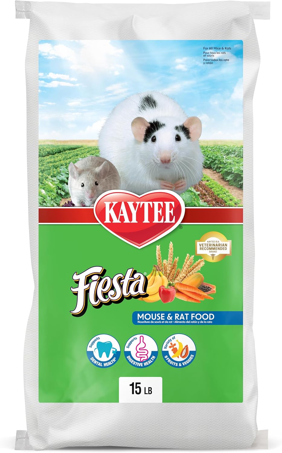 Kaytee Fiesta Mouse & Rat Food, Nutritious Blend, 4.5 Pounds