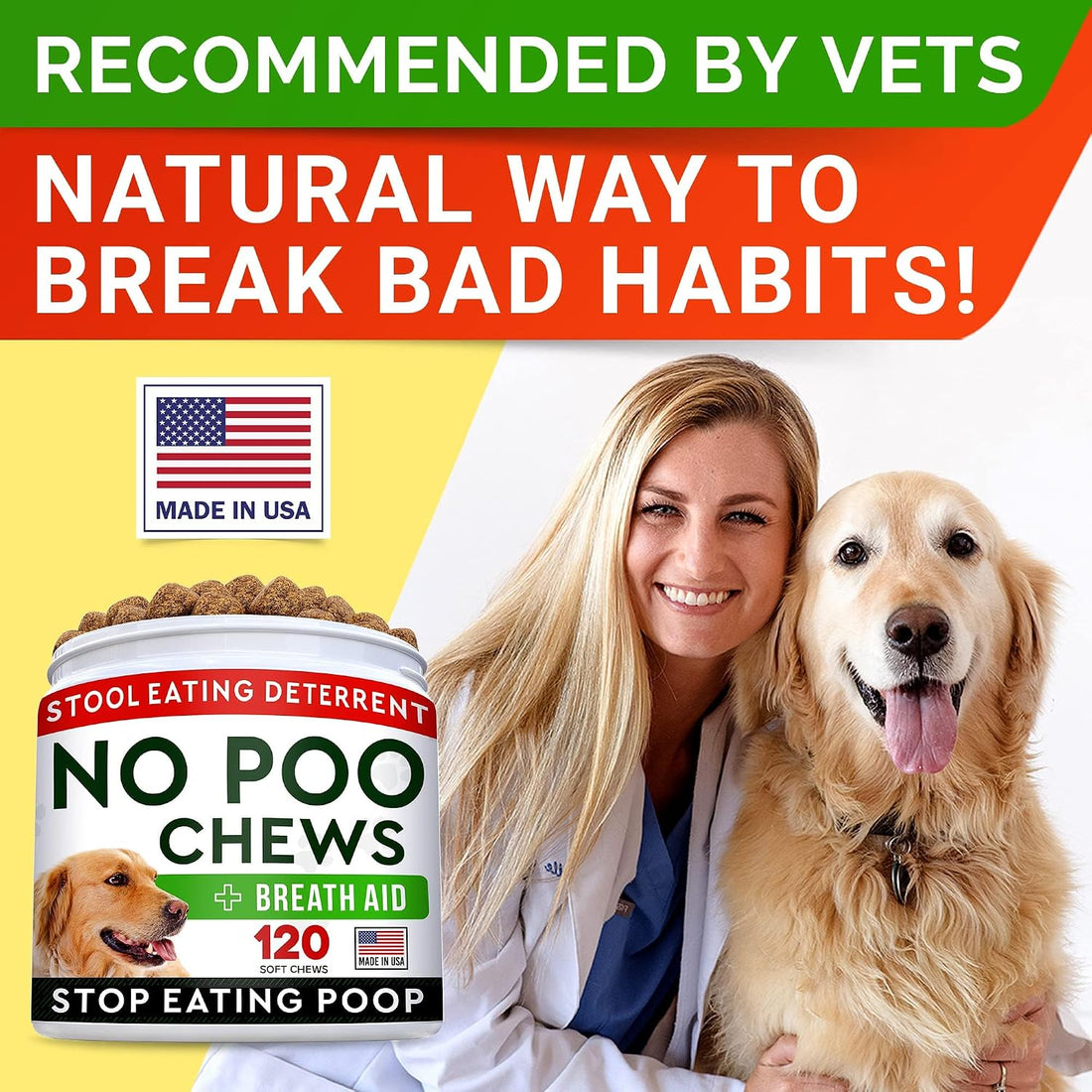 STRELLALAB No Poo Chews for Dogs
