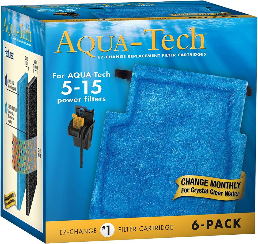 Aqua-Tech EZ-Change #3 Filter Cartridge For Aquarium Filter, 6 Count