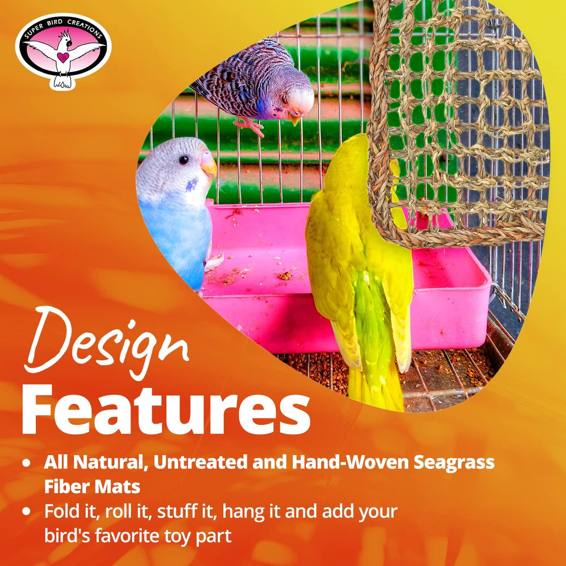 Super Bird Creations SB50008 Seagrass Mat for Cage Decor