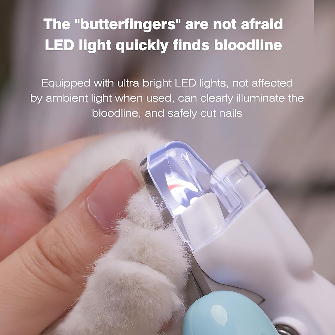 Dog & Cat Nail Clippers with LED Light