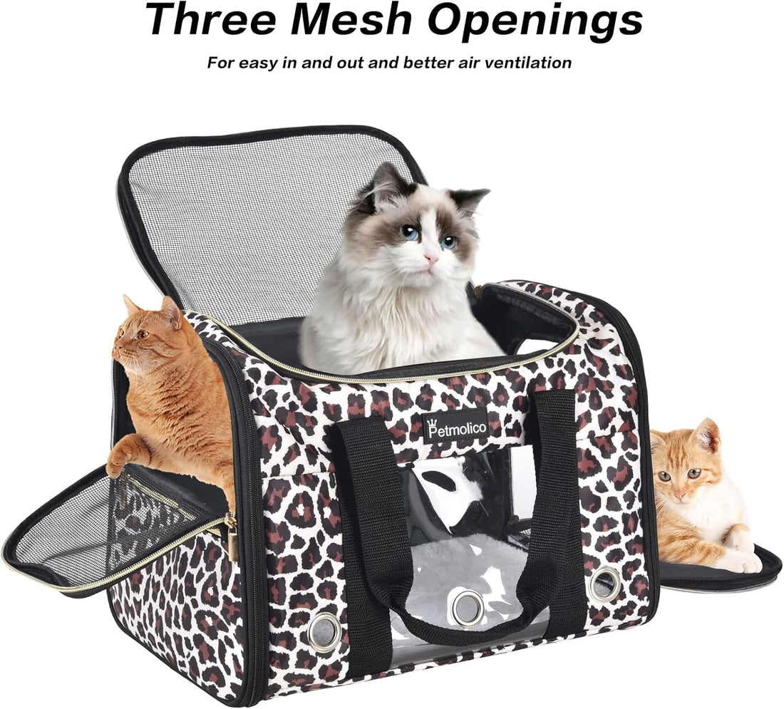 Petmolico Cat Carrier Soft-Sided Airline Approved, Medium
