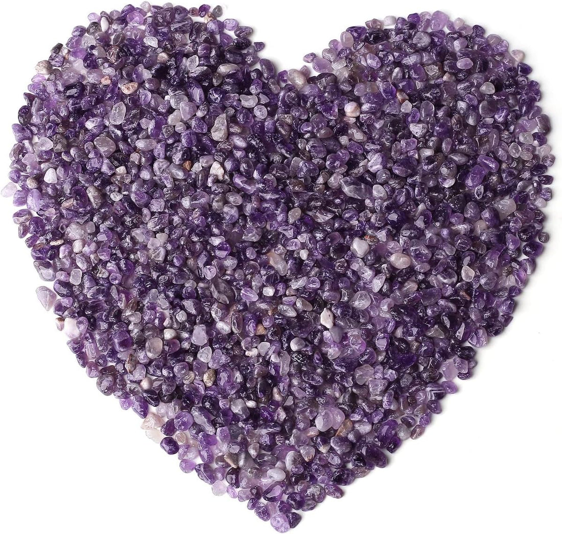 LAIDANLA Rose Quartz Crushed Stone Crystal Chips Bulk Natural