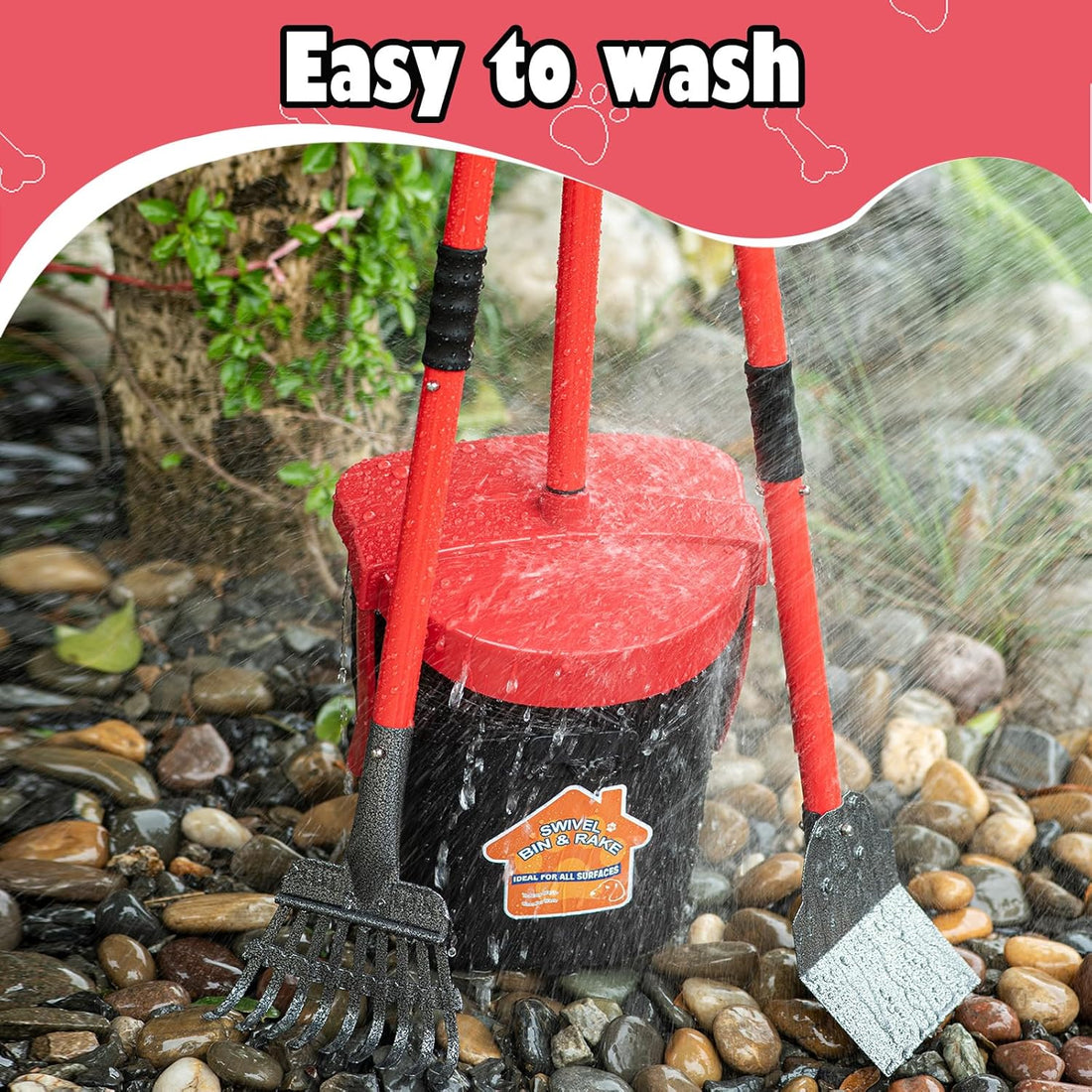 HUZSV Pooper Scooper with 40.16" Long Handle