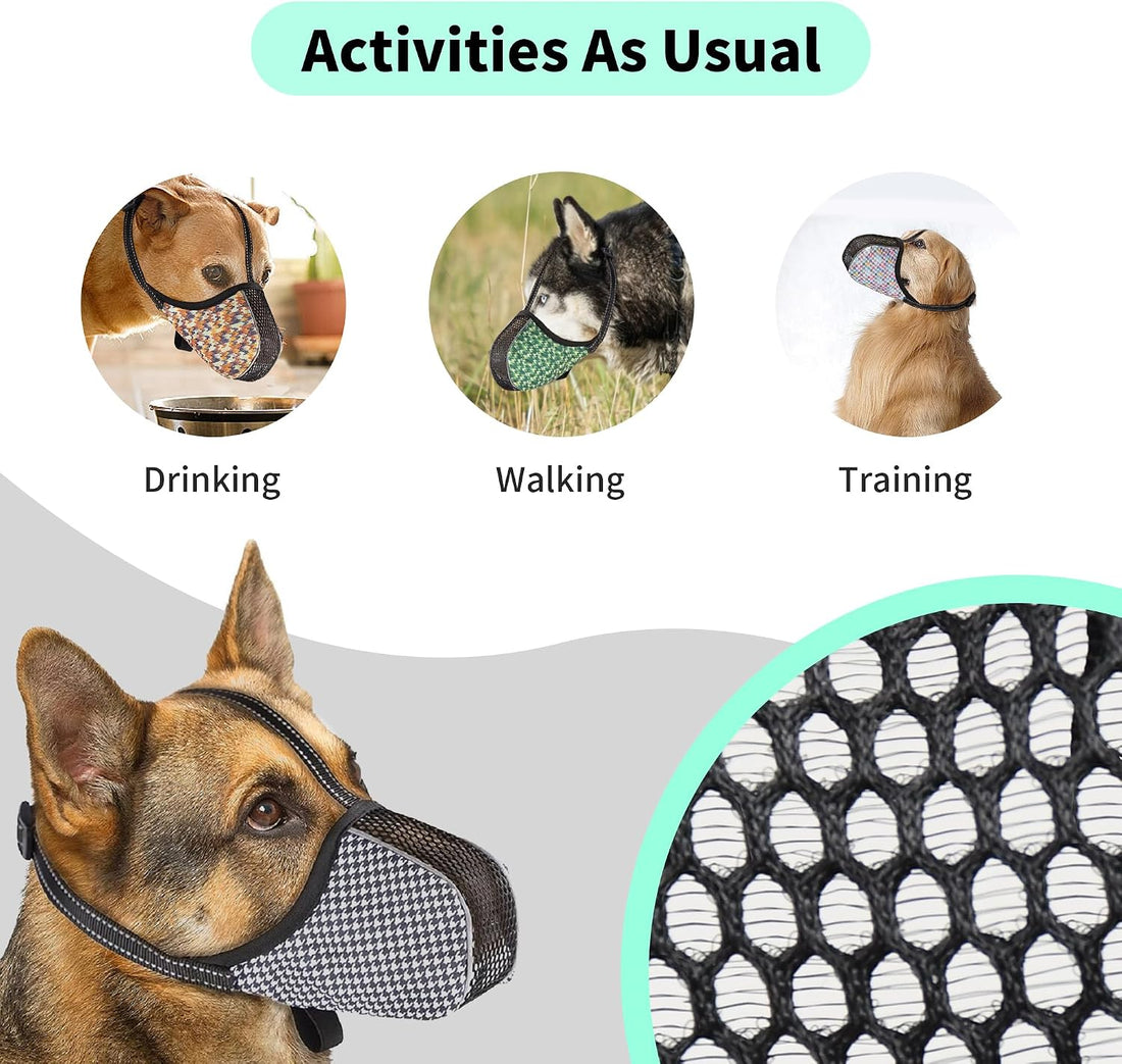 Dog Basket Muzzle Dog Mouth Guard Cover for Grooming Wlaking Vet