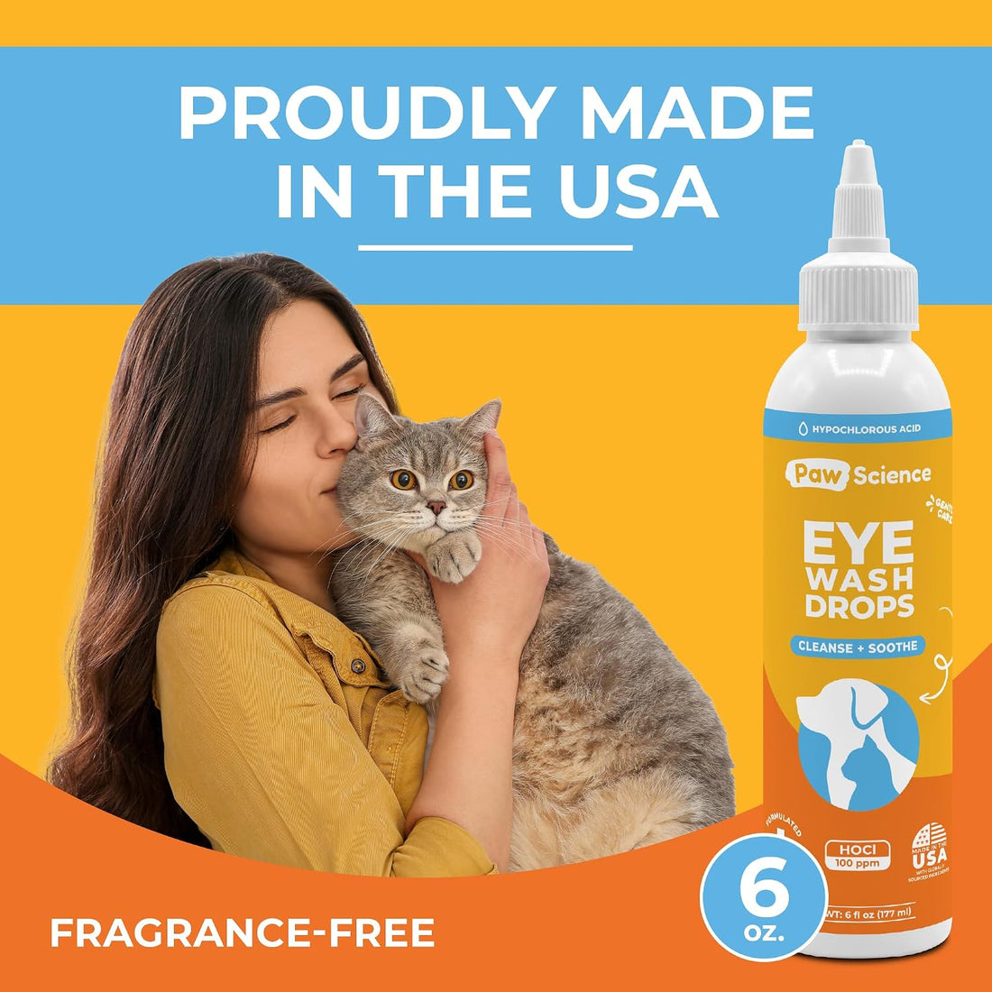 Dog Eye Drops & Wash for Dogs & Cats