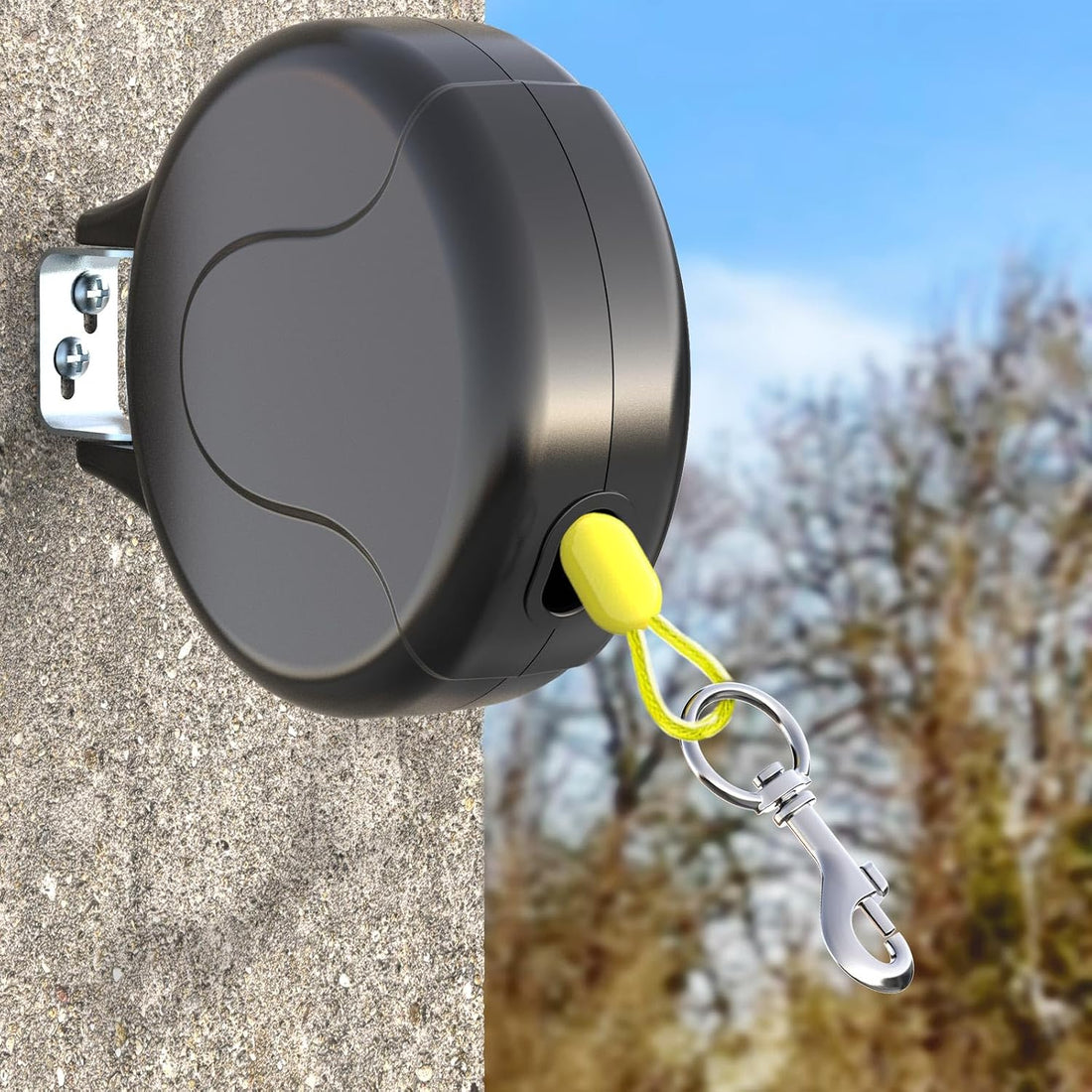 30FT Wall Mount Retractable Dog Tie Out Cable